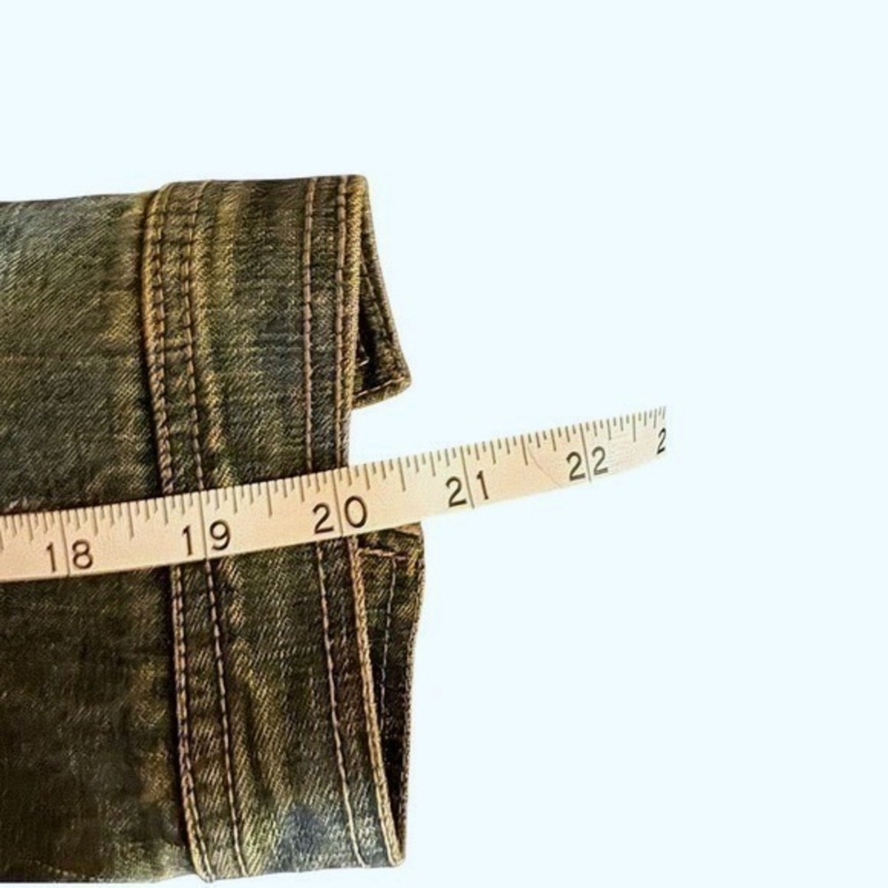 Eddie Bauer True Vintage L 90's 100% Cotton Denim Distressed Trucker Jacket - Picture 15 of 15